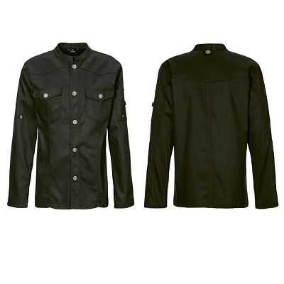 Kochjacke Western Style schwarz