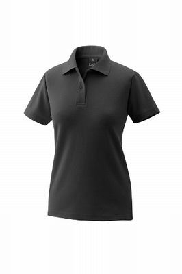 Damen Poloshirt Schwarz Schwarz D