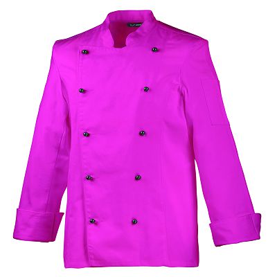 Damenkochjacke hot pink tailliert