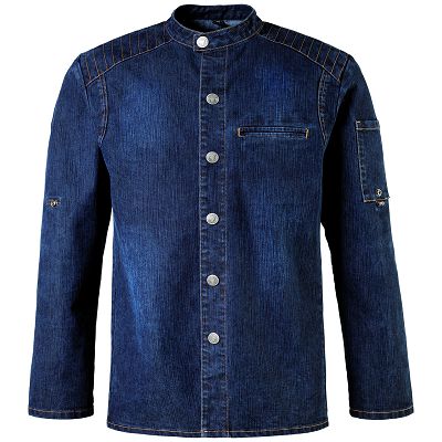 Kochjacke Biker Denim blue  für Sie und Ihn