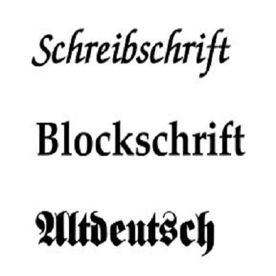 Stickerei bis 12 Buchstaben