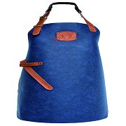 Rusticstyle Latzschürze aus Leder blau