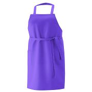 Latzschürze purple mit Tasche