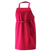 Latzschürze rot mit Tasche