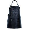 Crocostyle Latzschürze Leder schwarz