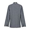 Damenkochjacke Modern, Langarm, Denim, Fb. navy