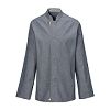 Damenkochjacke Modern, Langarm, Denim, Fb. navy