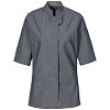 Damen Kochjacke Navy blue kurzarm