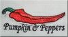 Pumpkin & Peppers Logo Stickerei